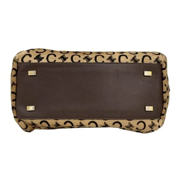 Celine Handbag C Macadam Pattern Light Brown Dark - Picture 5 of 11